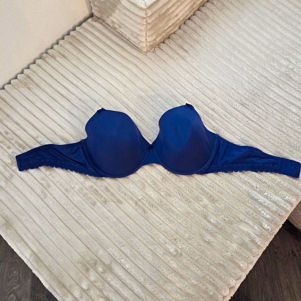 Paramour by Felina Sensational Bra Navy Blue Underwire Smooth 40G No straps